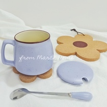 MarchHome macaron color breakfast cup large capacity Net Red Girl Cute ceramic water Cup Mug Cup