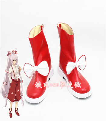 taobao agent C3852 Oriental Project Fujiwara Girl Red COSPLAY Shoes COS Shoes