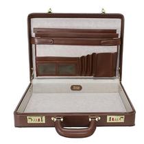 McKlein mens Multifunctional leather briefcase suitcase password box Da66J19 American direct mail