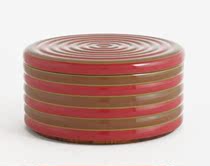 EMS direct mail:Made in Japan high-end wooden lacquerware round single-layer snack bento sushi box
