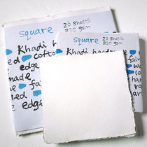Indian Kadi khadi paper cotton hand-packed trial 320g square Burr watercolor paper