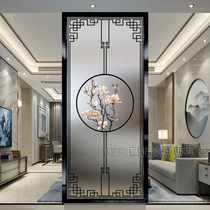 New Chinese style entrance door Entrance Living room glass screen Bedroom Kitchen wash basin Partition wall Simple modern matte