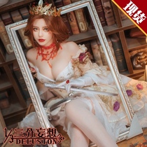 Three-point delusion fifth personality cos service red lady blood feast Red feast dress cosply clothing womens cospaly