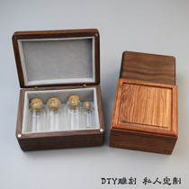 Solid Wood gift box permanent storage fetal hair belly umbilical cord preservation bottle baby fetal souvenir collection box deciduous teeth storage
