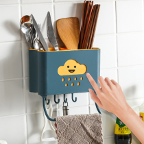 Kitchen shelf household wall-mounted wall-free punching supplies Daquan storage rack artifact storage rack sub-RI type
