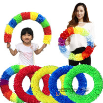 Encrypted semi-circle dual-purpose wreath can be bent straight sports entrance props wreath kindergarten morning dance wreath
