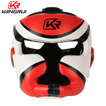 Kangrui boxing head guard Sanda adult childrens match protective gear training free fight full encirclement protective male head guard