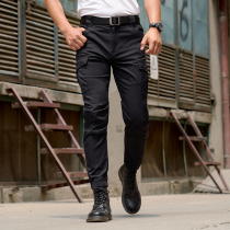 Longtooth Yinwu foot tactical trousers mens autumn thin Joker outdoor leisure sports closing overalls Iron Blood