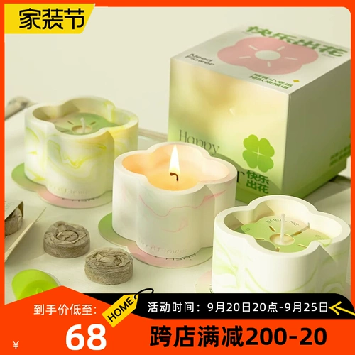 Цветочная аромотерапия, креативная свеча, подарок на день рождения, креативный подарок