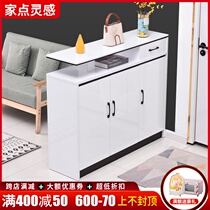 Modern simple paint double-sided shoe cabinet partition large-capacity household door entrance foyer cabinet living room hall cabinet