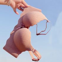 Vi Minxi one-piece unmarked underwear womens small breasts gather thick bra flat chest special adjustable bra