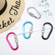 VEXG metal D-type mountaineering buckle password padlock luggage bag color lock gym home password buckle lock
