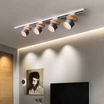 Nordic track light Creative living room TV wall surface mounted guide light Clothing store commercial slide downlight led spot light