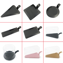 Baking packaging Plastic Black triangle Mousse cake Baking bottom tray Dicing pad West Point blister box packaging box