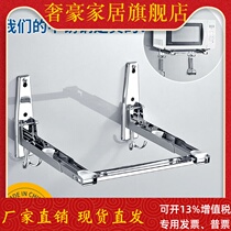 Kitchen wall oven microwave oven shelf thickened stainless steel bracket storage rack hanger bracket bracket bracket Wall Wall