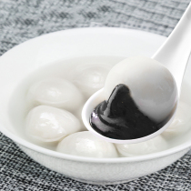 Xiaoyu black sesame stuffing glutinous rice balls Winter Solstice yuanxiao balls nutritious breakfast fragrant glutinous round round seeds quick-frozen food 280g