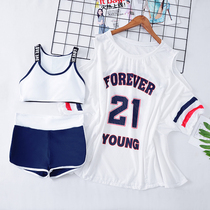 Small fresh Korean version of the girl swimsuit in the big child 12-15-year-old girl girl student cute sports split swimsuit