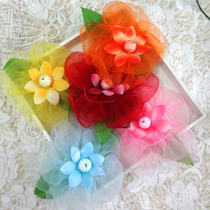 Korean version of the fabric flower curtain buckle curtain strap lace hand-tied flowers