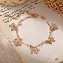 Butterfly Pendant Anklet jewelry Beach Footwork Hollow Butterfly Pendant Handmade Anklet