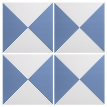 Blue Mediterranean tiles Nordic flower tiles simple modern kitchen bathroom wall tiles floor tiles balcony tiles