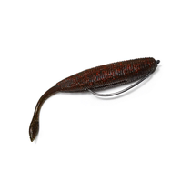 Yoshikawa Yoshikawa High Specific Weight Pendulum Tail Worm Lujah Soft Bait Lead-free Converse Fishing Fishing Group Black Pit Bass Special