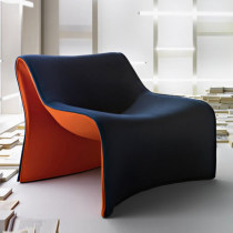 Italian minimalist beautiful silent wind single sofa chair living room light luxury creative lazy single chair designer fabric leisure chair
