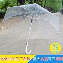 Customized Advertising Umbrella Umbrella hipster Transparent Umbrella Dance Umbrella Long Handle Princess Umbrella Hand-painted DIY Gift Umbrella