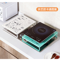 Home iron stove rack kitchen induction cooker bracket gas gas stove cover cover cover microwave oven shelf