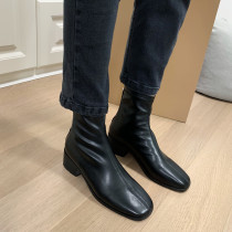 South Koreas East Gate Square head thick with Martin boots