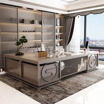 New Chinese style simple light luxury boss Office table and chair combination big class boss desk manager desk office furniture