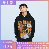 A11SLAVE hip hop spray sweater spring and autumn ins Tide brand high street loose male Winter plus velvet couple hoodie