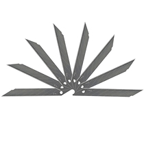 Del 2015 art blade 9mm 30 degree pointed carbon steel 9MM film trimming medium 36 small box