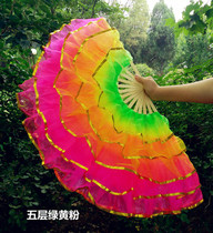 Dance fan ancestral ode double-sided gauze fan Christian Yangko fan square dancing fan 7INebUHKQP