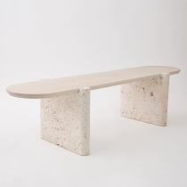 Nordic designer Natural Cave Tea Several Simple Solid Wood Prototype Room Creative Long Bar Wood Short Table
