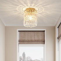 Nordic aisle lamp Corridor entrance Balcony Simple modern cloakroom Home light luxury crystal small ceiling lamp