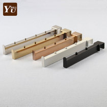 Clothing stores walls card 2 5cm wide square rose gold stainless steel flat tube wu zhu is to hang clothes are adhesive hook