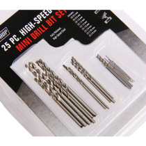 Small drill bit set 0 5 1 0 2 0MM straight shank twist drill bit High speed steel small drill bit 25PCS27g