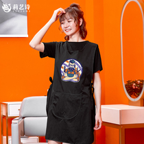  High-end barber shop hair salon special hairdressing hot dyeing overalls flower shop pet shop waterproof assistant customization of work clothes