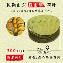 Weishan Lake dry lotus leaf 9CM round slice 300 lotus leaf tea make pastry tea pastry tea point moon cake bottom
