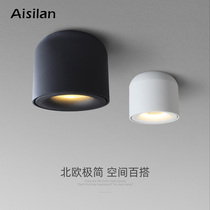 Aisland LED light downlight aisle corridor ceiling lamp cob Nordic spotlight living room Non-hole lamps