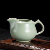 Porcelain brand tea with Ru kiln Gong Road Cup Ru porcelain open piece can raise handle Tea Sea ceramic kung fu tea set tea ceremony zero match