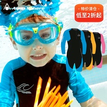 Italy Aqua Sphere Baby children one-piece sunscreen swimsuit Mens and womens childrens snorkeling swimsuit four seasons
