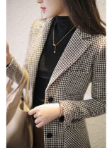 JOLIMENT Chirika blazer womens 2021 Spring and Autumn New padded suede woolen suit