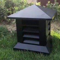 Villa aluminum alloy chimney hat square drain cap roof smoke ventilation rainproof Louver cap windproof cap