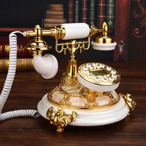 New wireless card European telephone White landline phone antique old telephone creative Noble retro