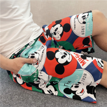 Middle Aged Seniors Summer Gats Up cotton Pants Straight Tube Pants Sleeping Pants Artificial Cotton Cotton Silk Shorts Beach Holiday Pants