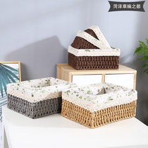 Creative porch straw storage plate ornaments into the door to put the key storage box living room European shoe cabinet debris storage