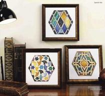 Cross stitch electronic drawings repainting source document Paradise on earth Spanish-style pattern