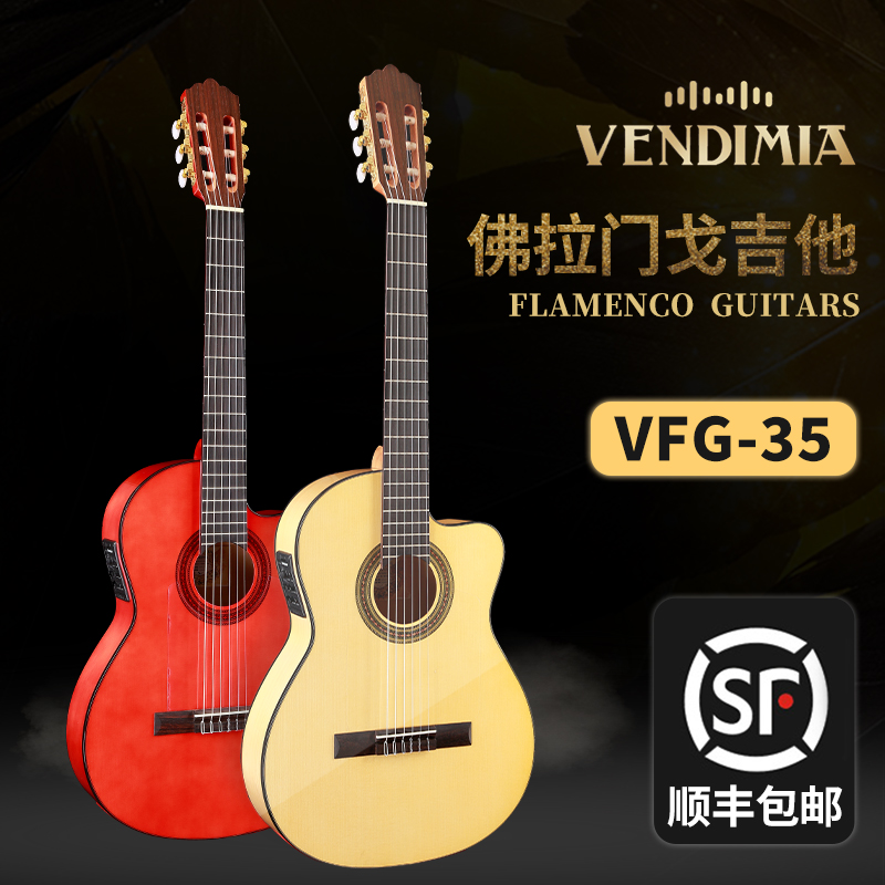 VENDIMIA フラメンコギター VFG-35 初心者エレキボックスナイロン弦ギター
