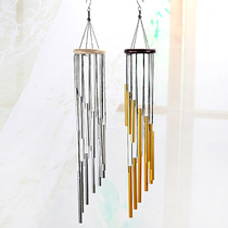  Simple metal multi-tube wind chimes Gold silver air charm Home interior decoration pendant Holiday birthday gift